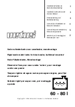 Preview for 1 page of Vetus WW60W Installation Instructions And Owner'S Manual