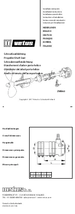 Предварительный просмотр 1 страницы Vetus ZWB60 Installation Instructions Manual