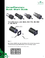 Vex Robotics PRO VersaPlanetary Quick Start Manual preview