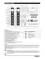 Предварительный просмотр 5 страницы Vexus Audio PSS302 User Manual