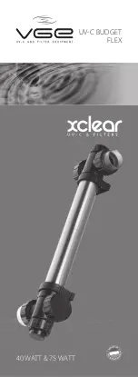 VGE XCLEAR UV-C BUDGET FLEX Manual preview