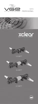 VGE Xclear UV-C Professional Manual предпросмотр