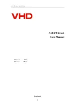 Preview for 1 page of VHD iCast AC8170 User Manual