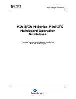 VIA Mainboard EPIA M-Series Operation Manuallines preview