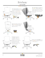 Предварительный просмотр 4 страницы Via Seating Brisbane User Manual