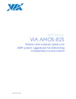 VIA Technologies AMOS-825 User Manual preview