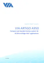 VIA Technologies ARTiGO A950 Quick Start Manual предпросмотр