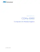 VIA Technologies COMe-8X90 User Manual предпросмотр