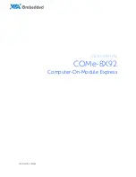 Предварительный просмотр 1 страницы VIA Technologies COMe-8X92 User Manual