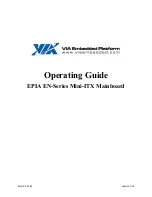 Предварительный просмотр 1 страницы VIA Technologies EPIA EN 12000 Operating Manual