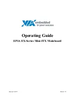 Preview for 1 page of VIA Technologies Epia EX Series Operating Manual