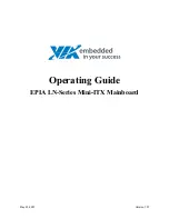 VIA Technologies EPIA LN-Series Operating Manual preview