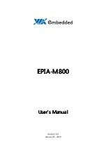 Предварительный просмотр 1 страницы VIA Technologies EPIA-M800 User Manual