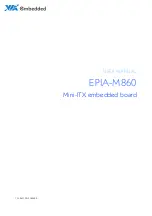 Предварительный просмотр 1 страницы VIA Technologies epia-m860 User Manual