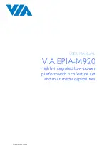 VIA Technologies EPIA-M920 User Manual предпросмотр