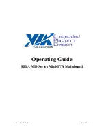 VIA Technologies EPIA MII-Series Mini-ITX Operating Manual предпросмотр