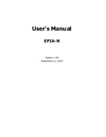 VIA Technologies EPIA-N User Manual предпросмотр