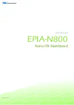 VIA Technologies EPIA-N800 User Manual preview