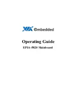 Preview for 1 page of VIA Technologies EPIA-P820 Operating Manual