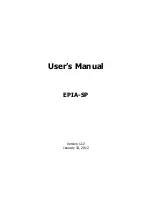 Предварительный просмотр 1 страницы VIA Technologies EPIA-SP User Manual