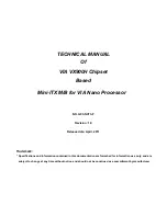 Preview for 1 page of VIA Technologies G03-NC73-F Technical Manual