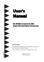 VIA Technologies K8T800 User Manual предпросмотр