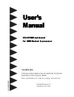 Предварительный просмотр 1 страницы VIA Technologies KT880 User Manual