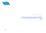 Preview for 1 page of VIA Technologies Mobile360 D700 Quick Start Manual