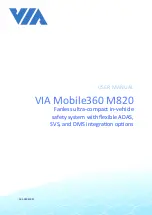 VIA Technologies Mobile360 M820 User Manual preview