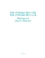 Preview for 1 page of VIA Technologies P4X266-PE11-LA User Manual