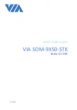 VIA Technologies SOM-9X50-STK Quick Start Manual preview
