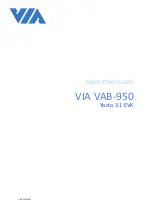 VIA Technologies VAB-950 Quick Start Manual предпросмотр