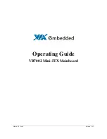 Предварительный просмотр 1 страницы VIA Technologies VB7002 Operating Manual