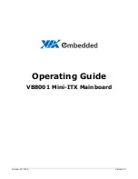 Preview for 1 page of VIA Technologies VB8001 Operating Manual