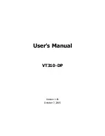 Preview for 1 page of VIA Technologies VT310-DP User Manual