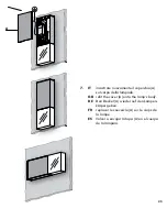 Предварительный просмотр 25 страницы Viabizzuno trasparenza parete 100 Installing Instructions