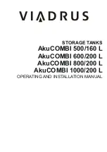 Viadrus AkuCOMBI 1000/200 L Operating And Installation Manual preview