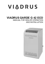 Viadrus GARDE G 42 ECO Manual For Operation And Installation предпросмотр