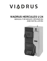 Viadrus Hercules U 24 Manual For Operation And Installation preview