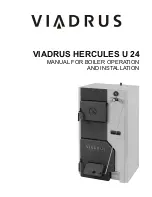 Предварительный просмотр 1 страницы Viadrus Hercules U 24 Manual For Operation And Installation