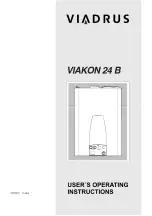 Предварительный просмотр 1 страницы Viadrus ViaKON 24 B User Operating Instructions Manual