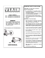 VIAIR 400H User Manual preview