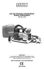 Preview for 1 page of VIAIR 88P SXS PORTABLE POWERSPORT Series User Manual