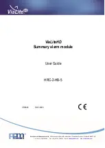 Предварительный просмотр 1 страницы ViaLite HRC-2-HB-5 User Manual