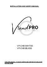 Viand PRO VP-CH93BLKSS Installation And User Manual preview