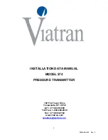 Viatran 574 Installation Data Manual предпросмотр