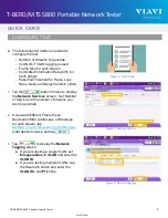 Preview for 2 page of VIAVI Solutions T-BERD Quick Card User Manual