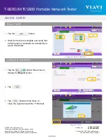 Preview for 5 page of VIAVI Solutions T-BERD Quick Card User Manual