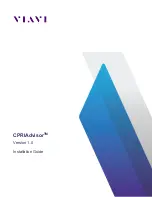 Preview for 1 page of Viavi CPRIAdvisor CAE-100 Installation Manual