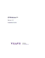 Preview for 2 page of Viavi CPRIAdvisor CAE-100 Installation Manual